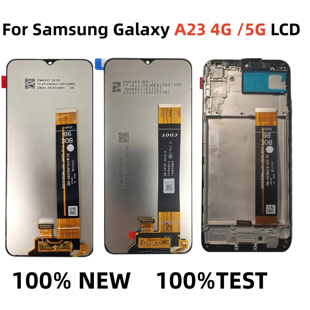 LCD For Samsung Galaxy A23 4G  A235M  SM-A235F/DS For Samsung A23 5G A236 A236U A236B Touch Screen Digitizer Assembly  Replace
