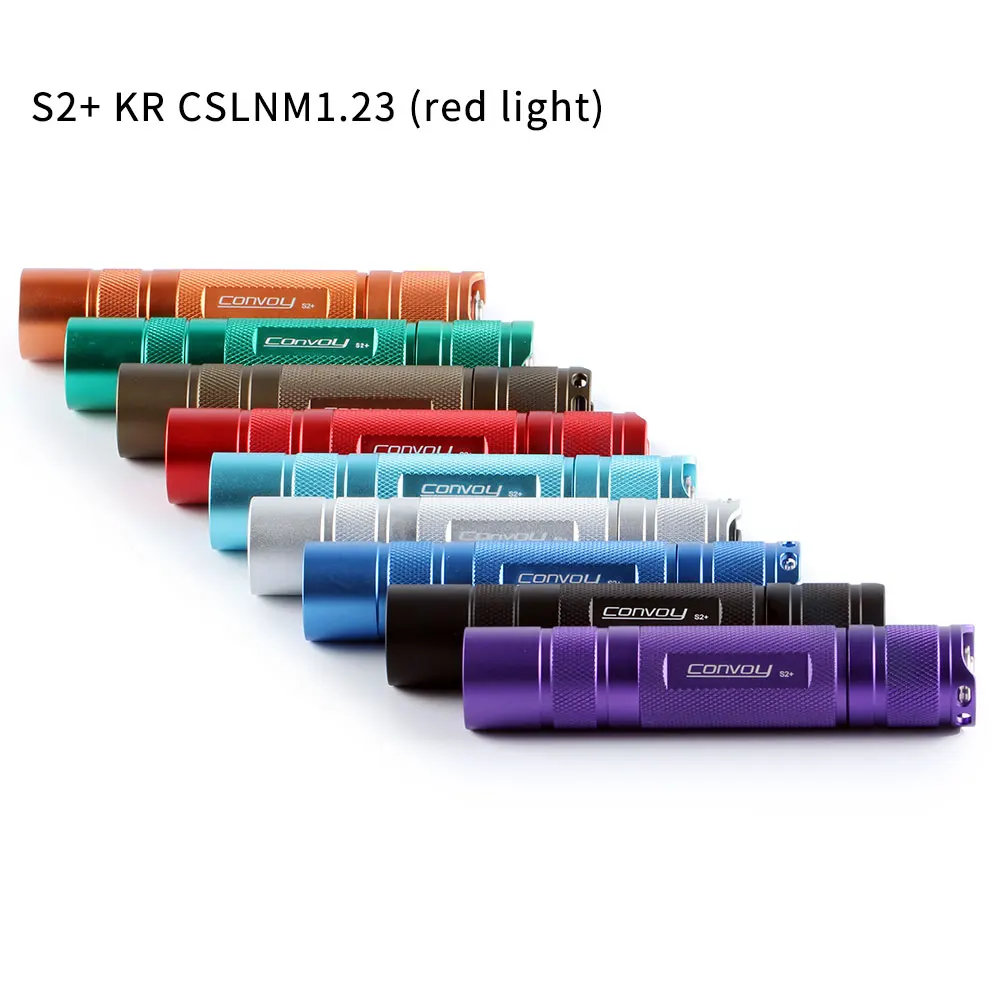 Le Convoy S2+ avec KR CSLNM1.23 SST-20-DR : une lampe de poche à lumière rouge performante