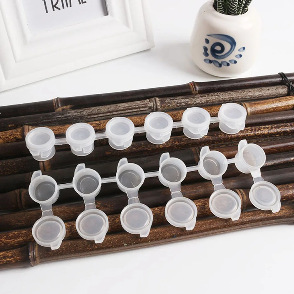 

30 Pcs Paint Empty Box Storage Pots with Lids Jars Painting Supplies Plastic Transparent Containers Child
