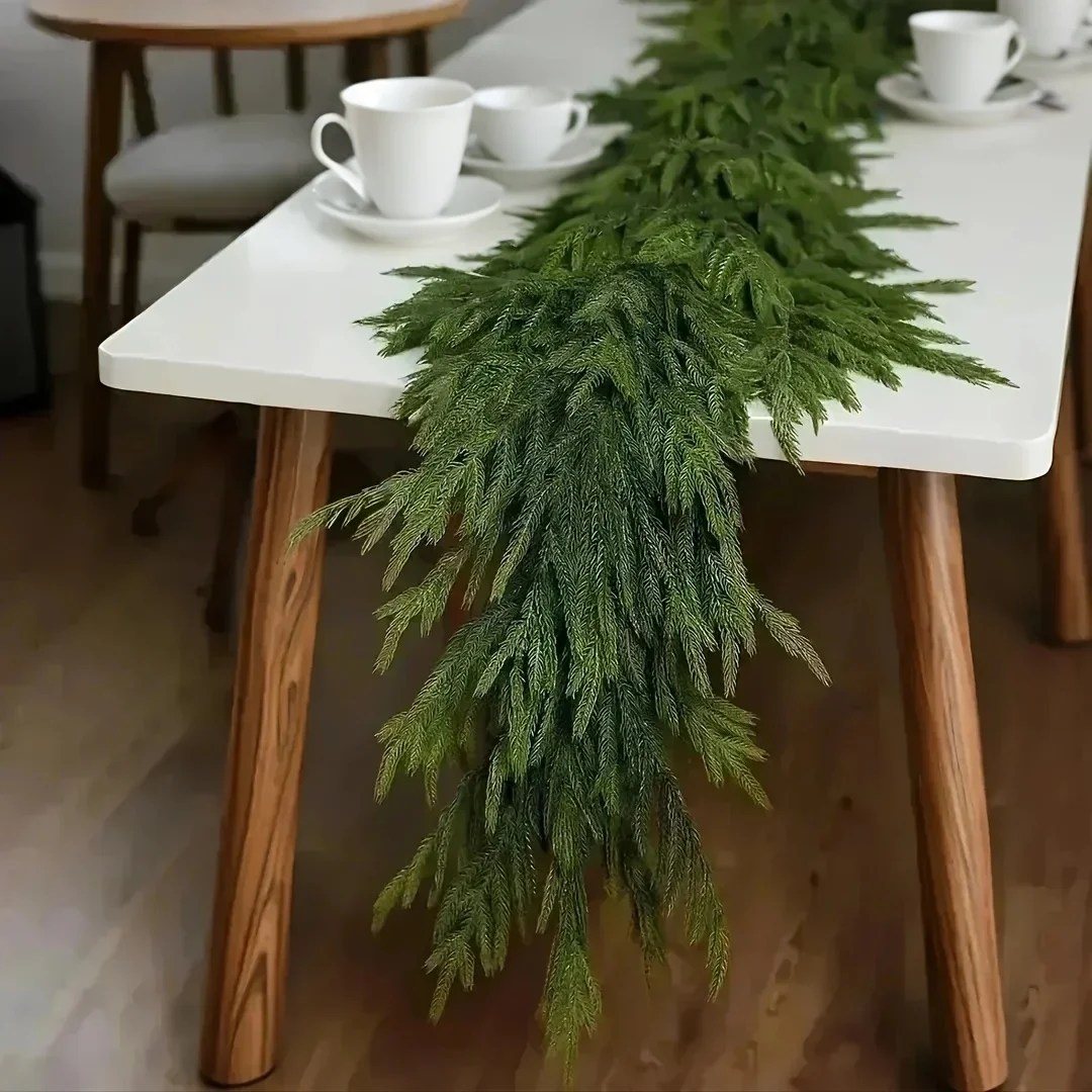 The Perfect Choice For 6-Foot Realistic Simulation Of Norwegian Pine Wreaths, Restaurants, Fireplaces, And Outdoor Decorations