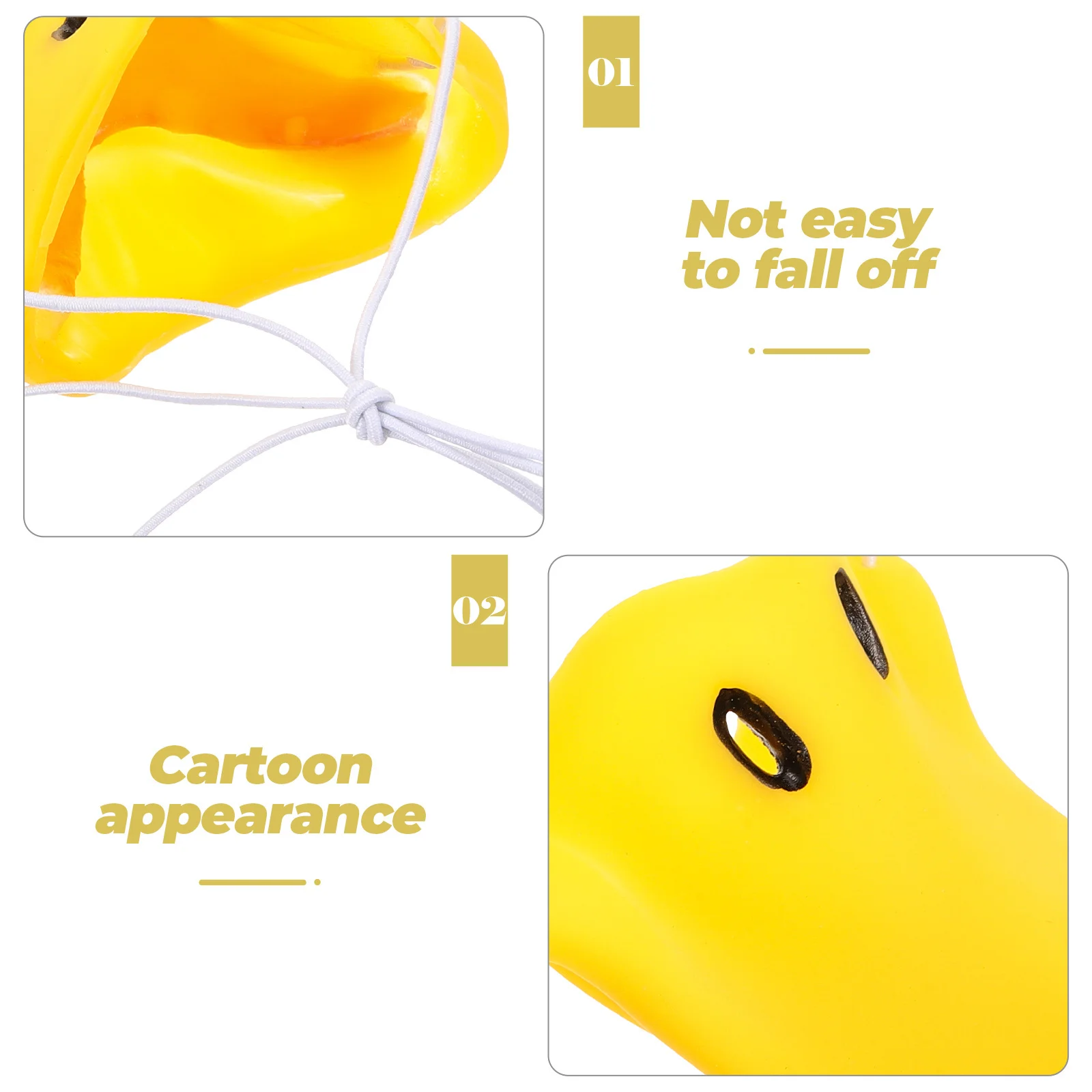 

3Pcs Replaceable Duck Nose Prop Simulation Animal Accessory for Halloween Party Cosplay Gathering Carnival Festive Decoration