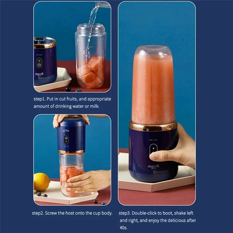 

A74G-Portable Juicer Blending Cup Portable Small Juicer Home Fruit Juicer Smoothie Blender Mini Juice Blender Charging Juicer