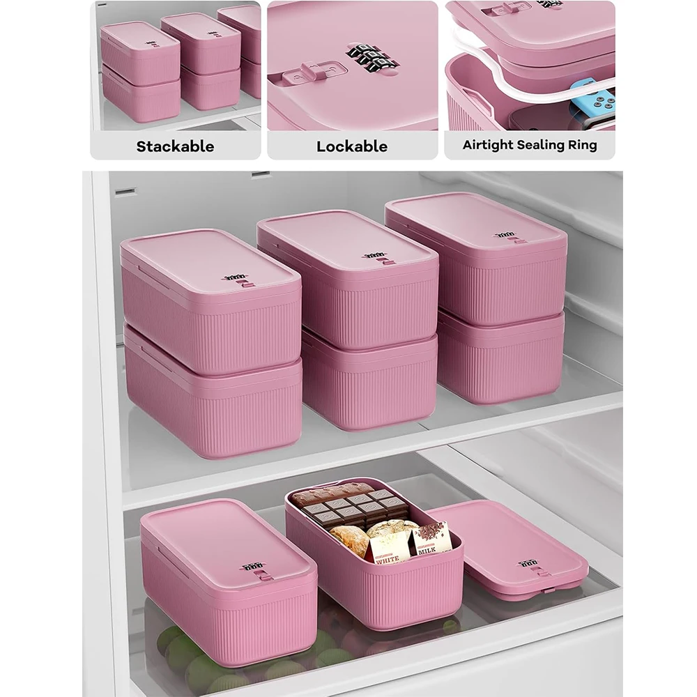 Lock Box with Locker,Lockbox for Office,School,Home Personal Items Safe,Medicine Lockable Cabinet,Food Snacks Container,Files