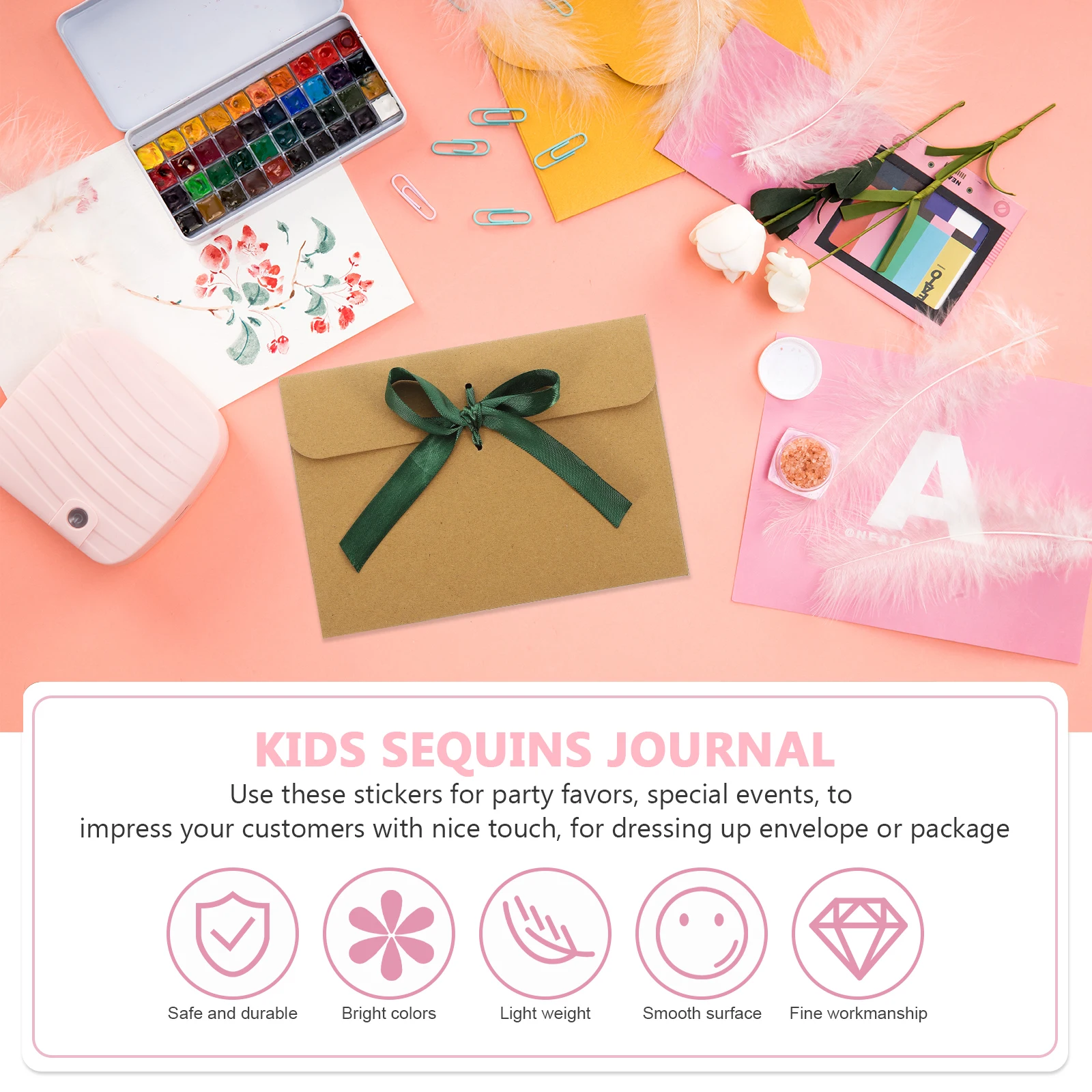 

50Pcs Simple Style Kraft Envelopes for Greeting Cards Invitation Letters Photo Storage Blessing Card Stationery Accessories