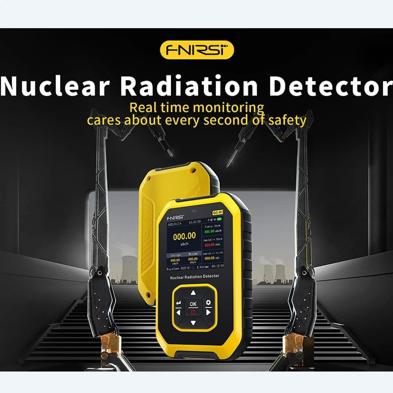 

FNIRSI GC-01 Geiger Counter Nuclear Radiation Detector X-ray Beta Gamma Radioactive Tester Lithium Battery Personal Dosimeter