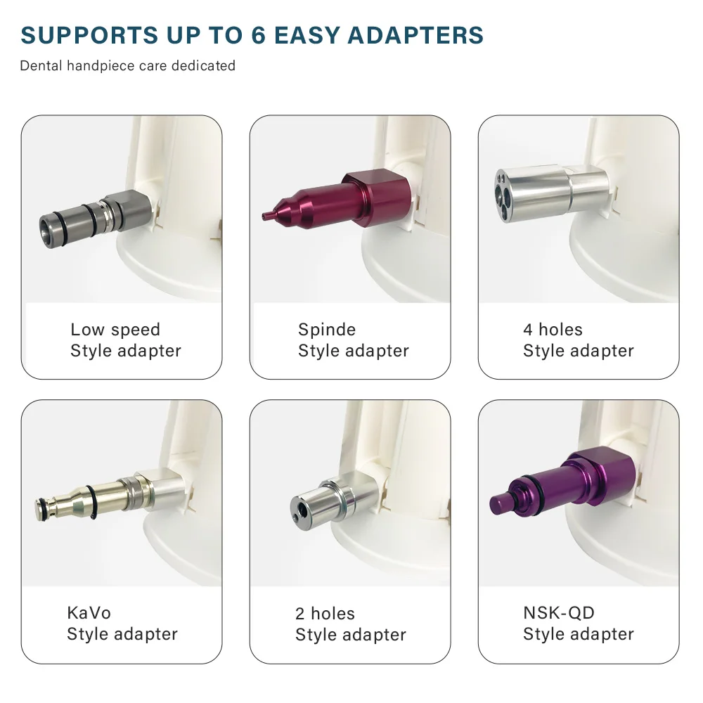 New Dental Handpiece Lubrication System Dental Handpiece Oiling Cleaning Machine Oil Spray Connector