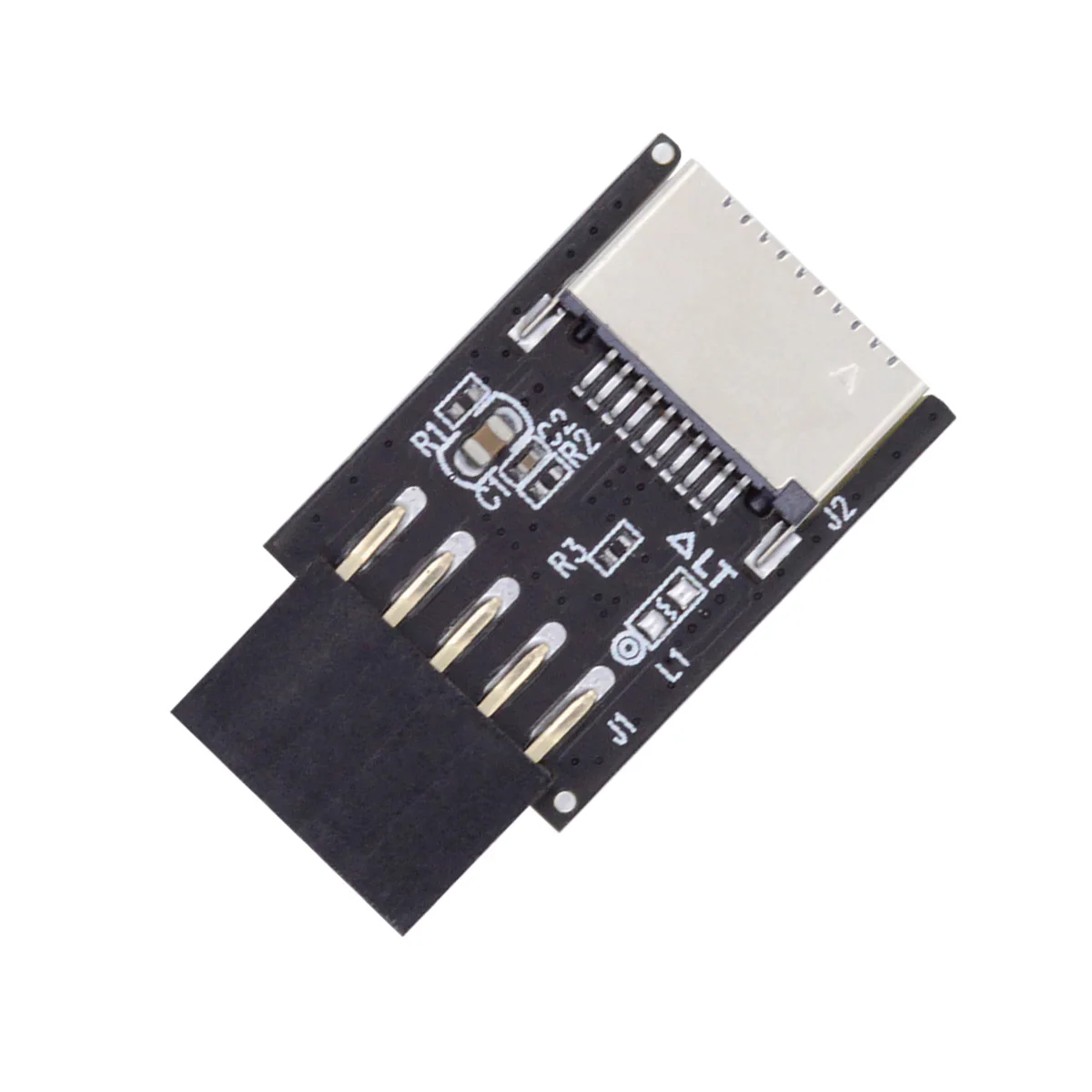 Placa base USB 2,0 de 9 pines y 10 pines, conector macho A USB 3,1, adaptador de extensión tipo E