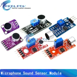 Sound Sensor Module para Arduino, Sound Control Sensor, Switch Detection, Whistle, Microfone Amplificador, MAX4466, MAX9814, KY-037