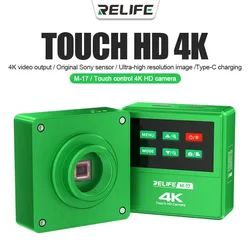 RELIFE M-17 Touch Control 4K HD Camera 48 milioni di pixel fotocamera elettronica ad alta definizione dedicata ai microscopi trinoculari