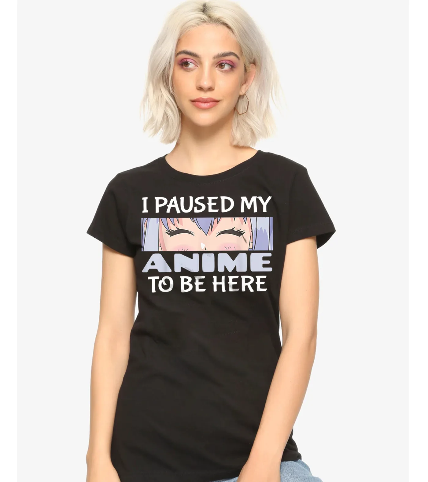 

Anime Gift T-shirt Japanese I Love Anime for Sao Anime Lover Tee Otaku Shirt