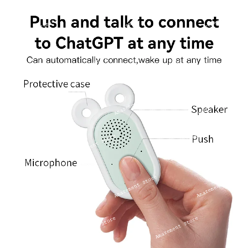 لاسلكي OpenAi Chat Gpt Chatgpt4.0 تشغيل Wi-Fi نماذج AI مترجم ذكي ميكروفون ذكي مع مكبرات الصوت