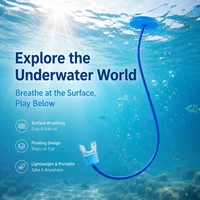 Full Dry Diving Breathing Tube 1m 2m 4m Long Swimming Respirator Adult Men Women Snorkel Training Scuba Equipment Snorkel