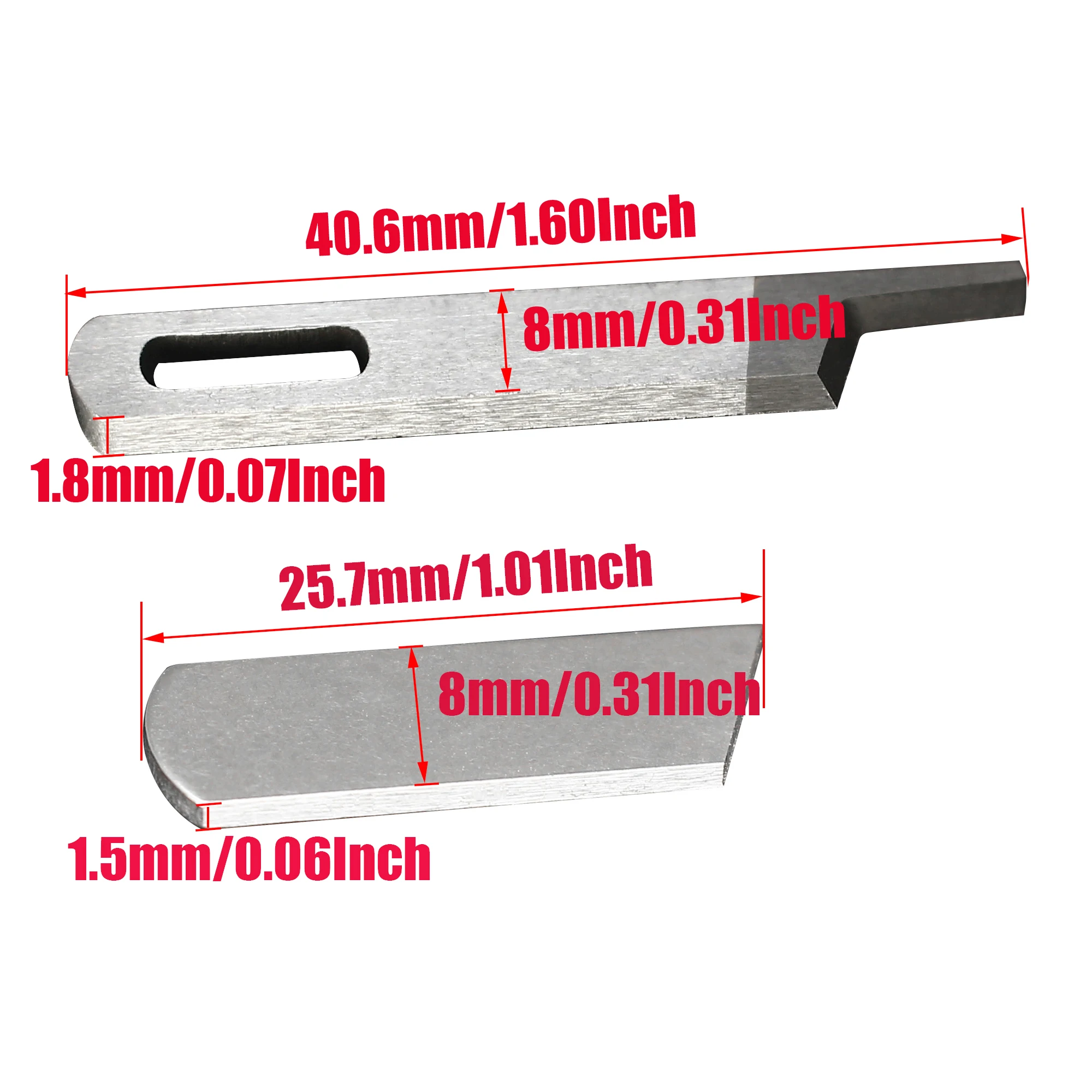 Sewing Accessories Sewing Machine Blade Upper knife 412585 & Lower Knife 412749 For Singer Pfaff Babylock Serger Machine