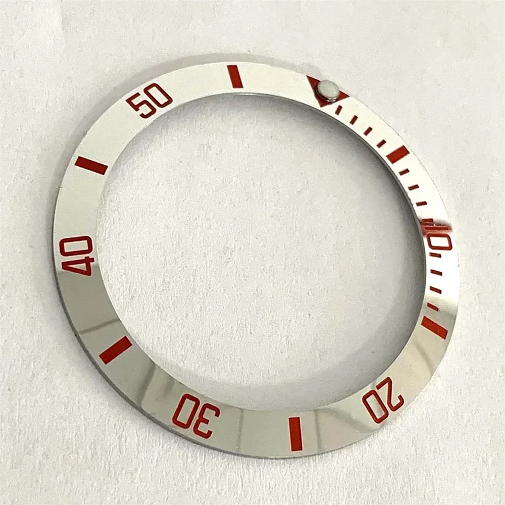 NEW Electroplated Mirror Ceramic Watch Bezel 38mm 30.5mm Oblique Bezels Ring Mouth Men Watches Accessories DIY