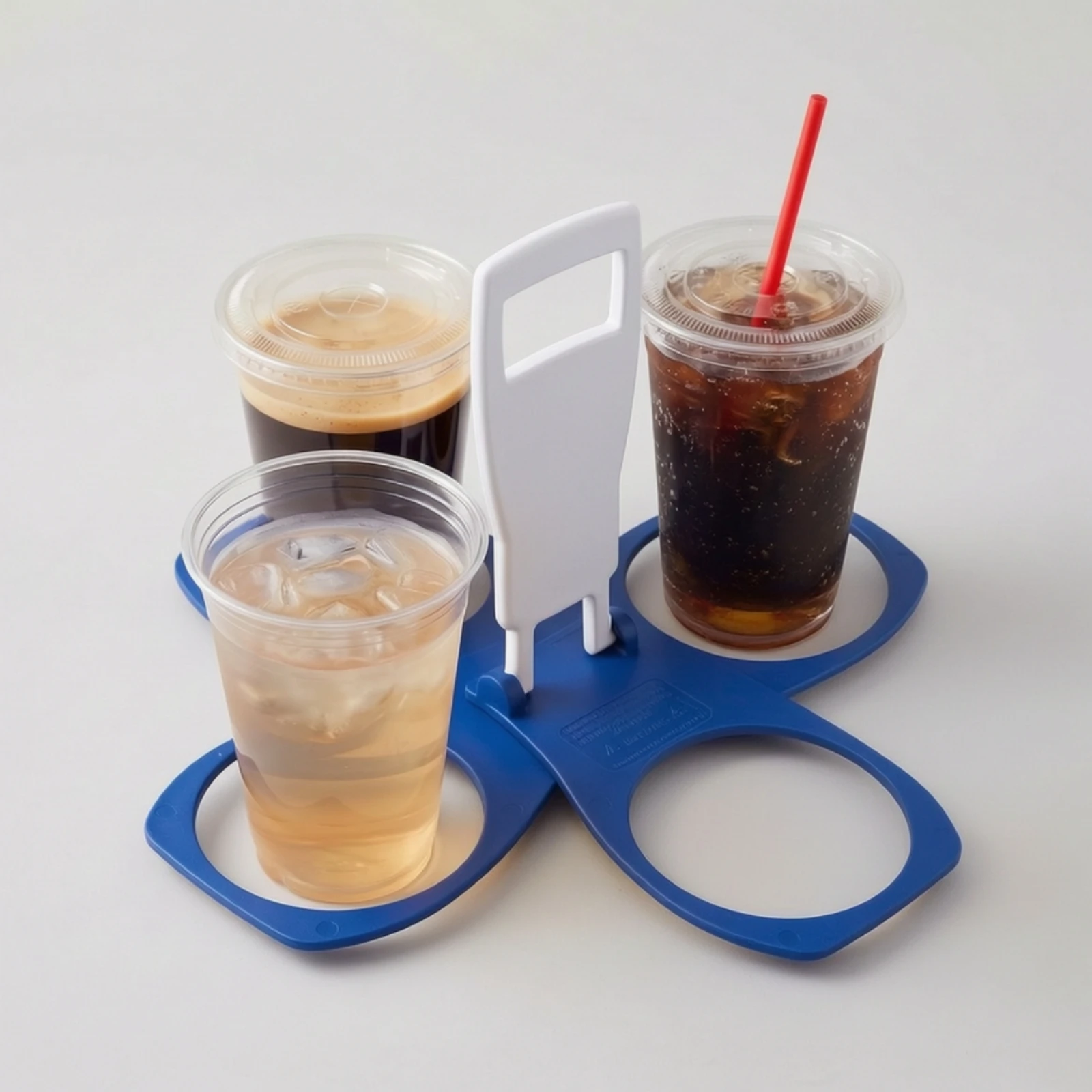 Drink Carrier with Handle Long-Lasting Foldable Drink Carrier Cup Carrier Sturdy Cup Holder with Handle Stable for Coffee Runs