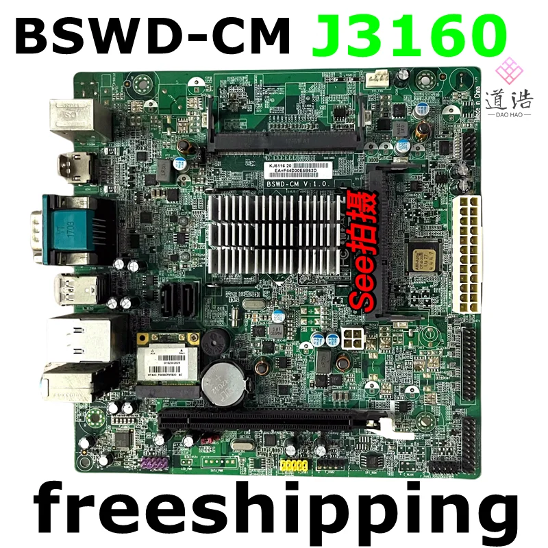 

For Haier J3160 CPU Motherboard BSWD-CM V:1.0 DDR3 Mainboard 100% Tested Fully Work