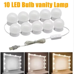 Mirror Light Bulbs Vanity Lights USB 5V Bathroom Dressing Table Lighting Dimmable LED Vanity Light For Makeup Mirror LED Light