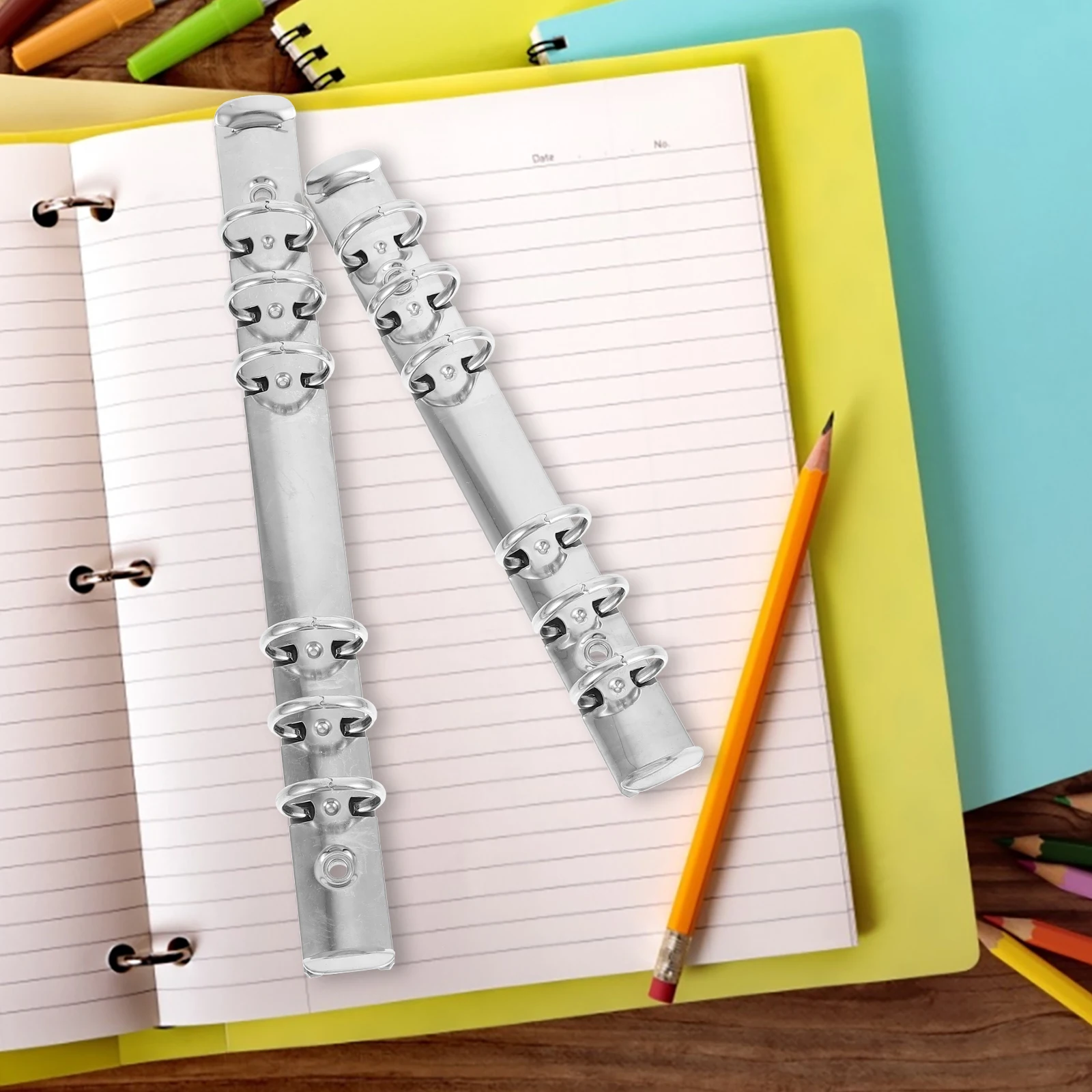 

4pcs Loose Leaf Binder Inner Core A5 6Holes A6 6Holes Stainless Steel Clips School Notebook Stationery Supplies