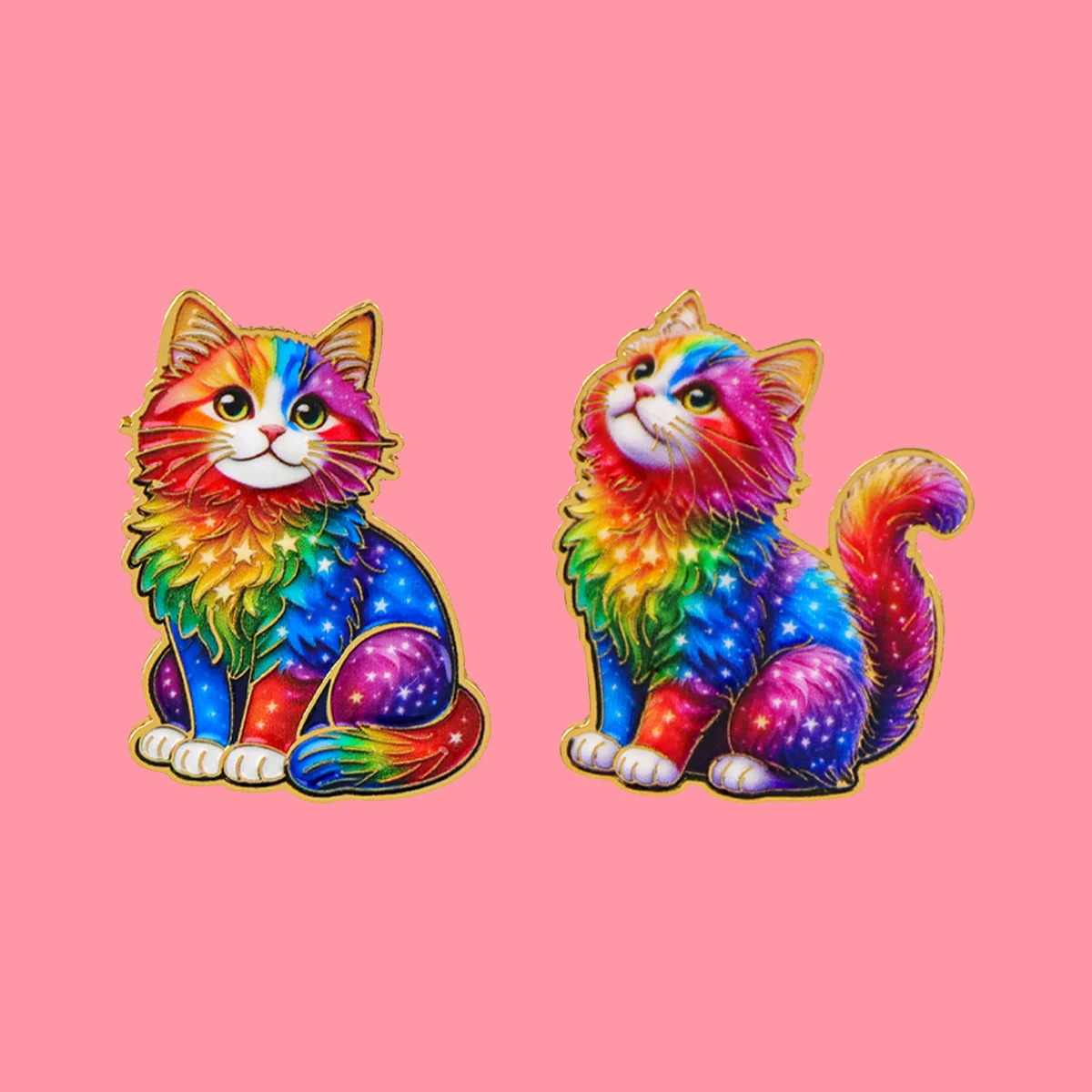 

Красочные эмалевые значки с котами, забавные мультяшные животные, броши-значки для рюкзаков, одежды, аксессуары, модные украшения, подарки