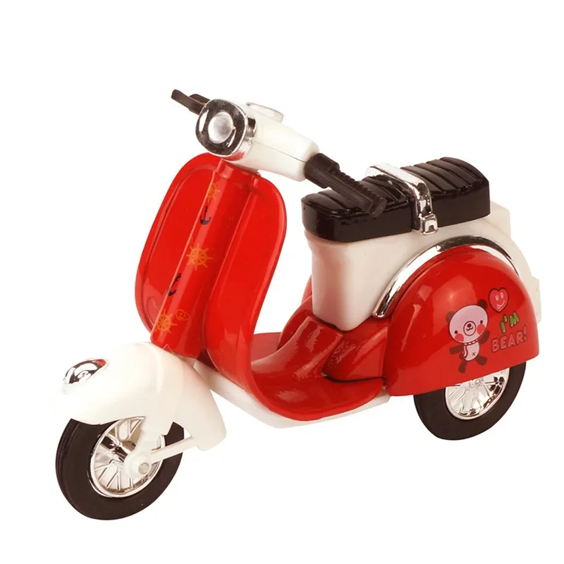 1 stks metalen motorfiets model speelgoed 1:36 voertuig anime beeldjes mini simulatie elektrische fiets collectie voor kinderen verjaardagscadeau