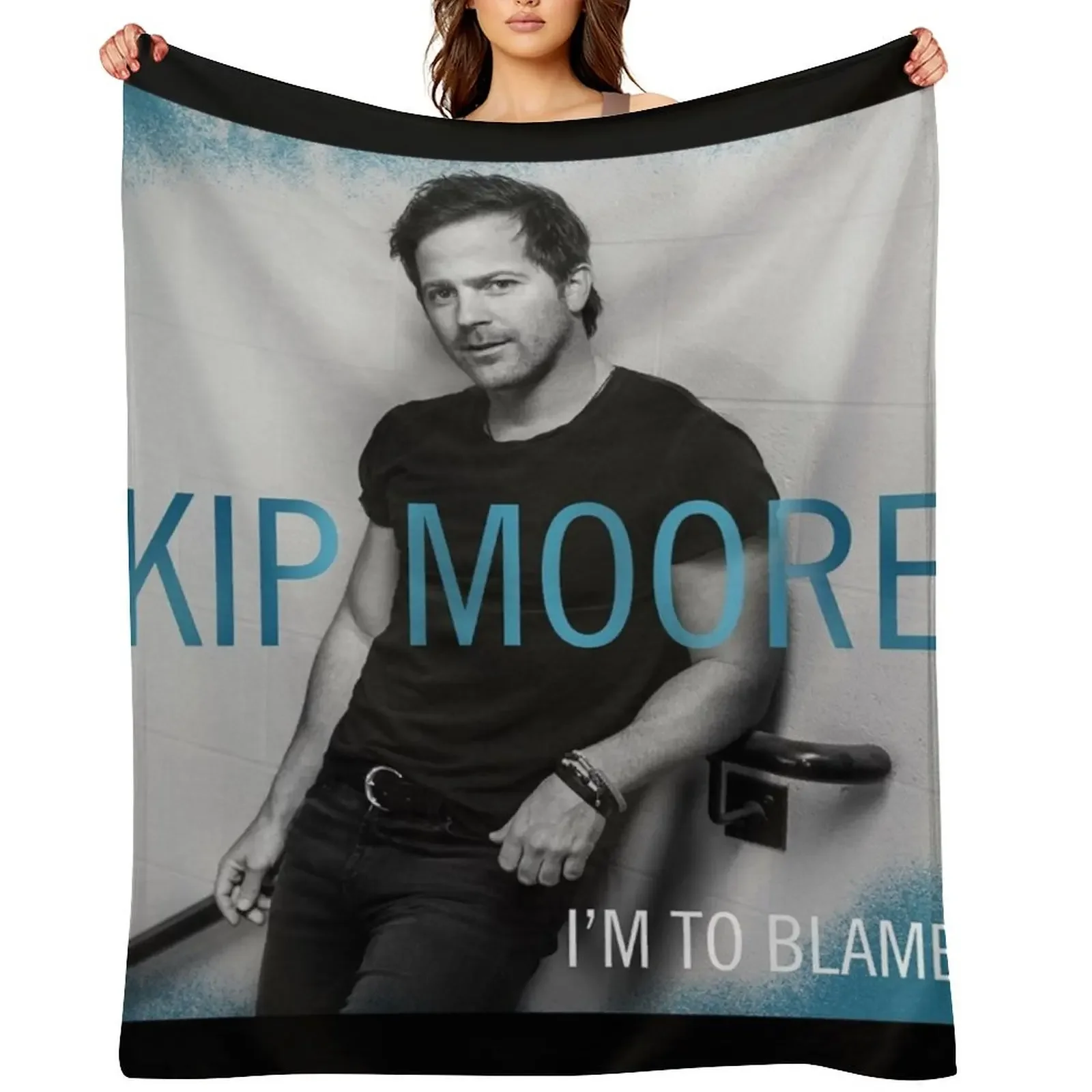 Im to blame Throw Blanket Soft Furrys Thin Plaid on the sofa Blankets