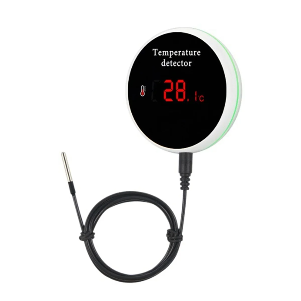 A85P Tuya WiFi Temperature Sensor External Probe Remote Monitor Alarm Indoor Thermometer Detector Smart Life APP US Plug