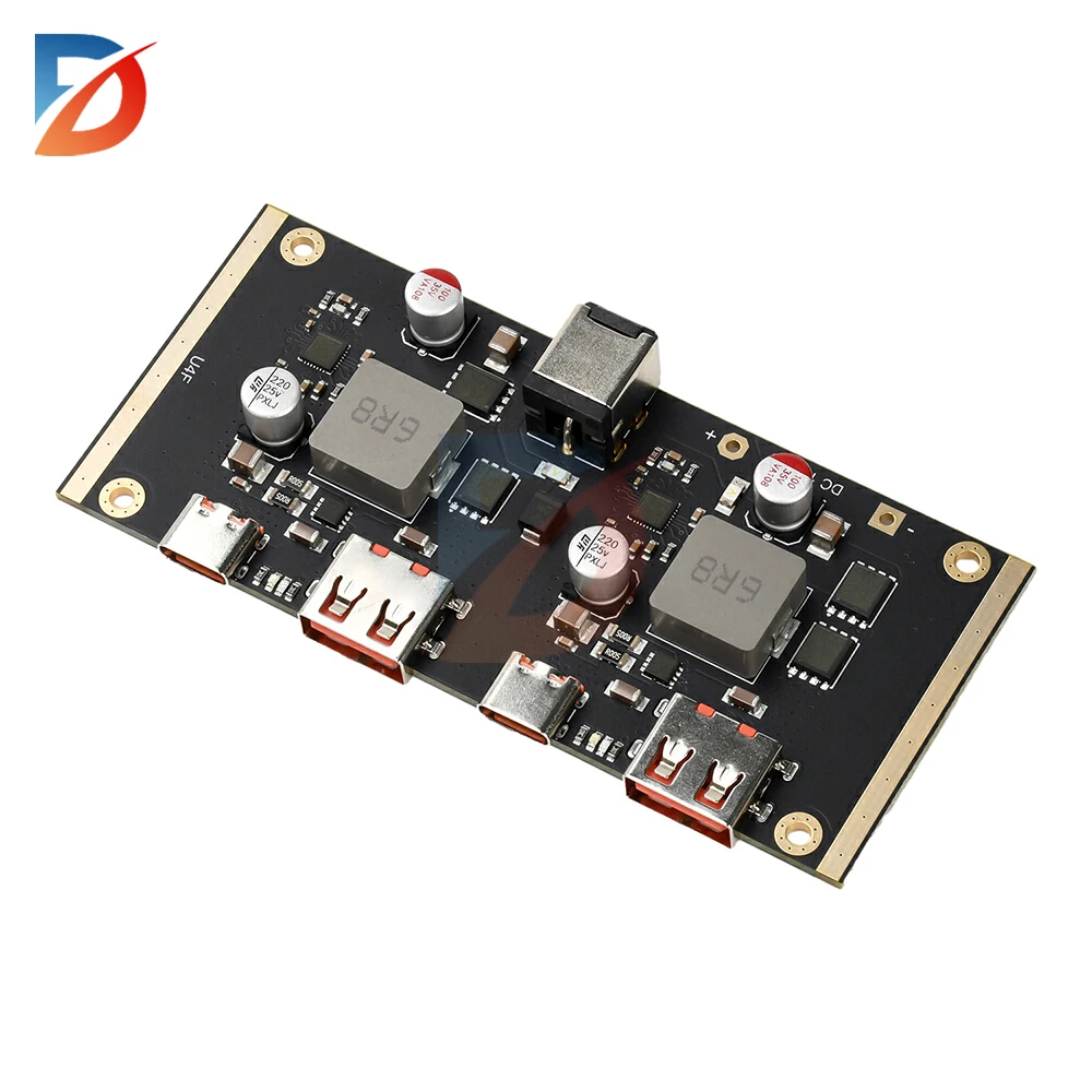 

2-Way PD 100W fast charging module DC 12-30V 100W multi-protocol smart fast charging module supports PD QC SCP AFC VOOC