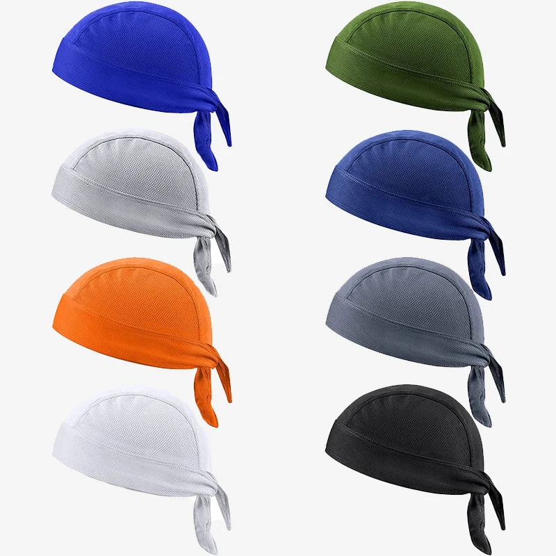 Quick Dry Pure Cycling Cap Head Scarf Summer Men Running Riding Bandana Headscarf Pirate Cap Headband Men Head Scarf