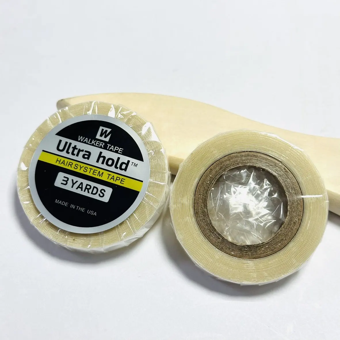 3 ياردة 0.8 سنتيمتر الترا عقد نظام الشعر الشريط جهين المواد اللاصقة الشريط للشعر التمديد شعر مستعار شريط أبيض عقد قوي