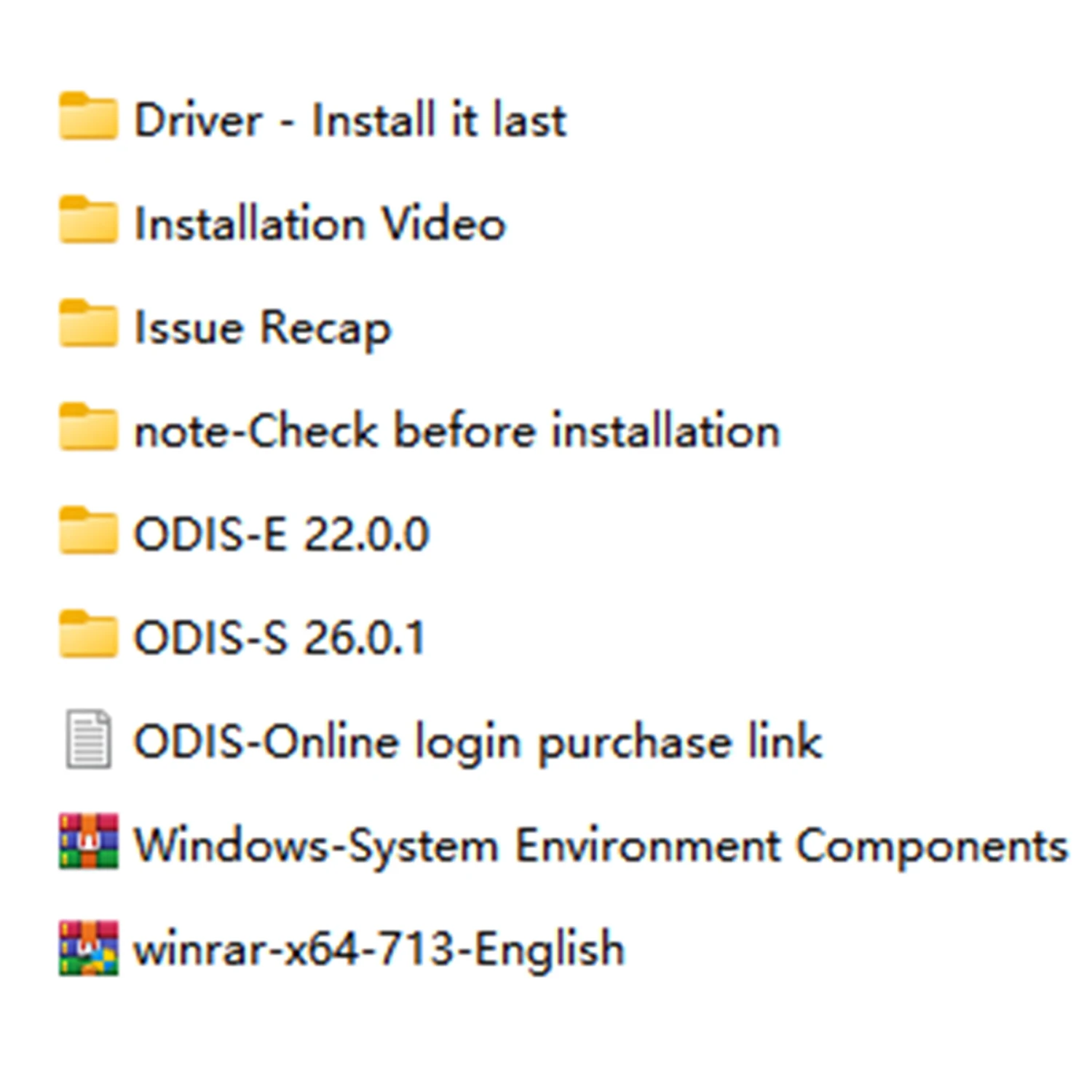 Remote Download Install Software for Odis Service S 26.0.1 for Odis E Engineering 22.0.0 Supports GRP Login Support 6154A WIN10