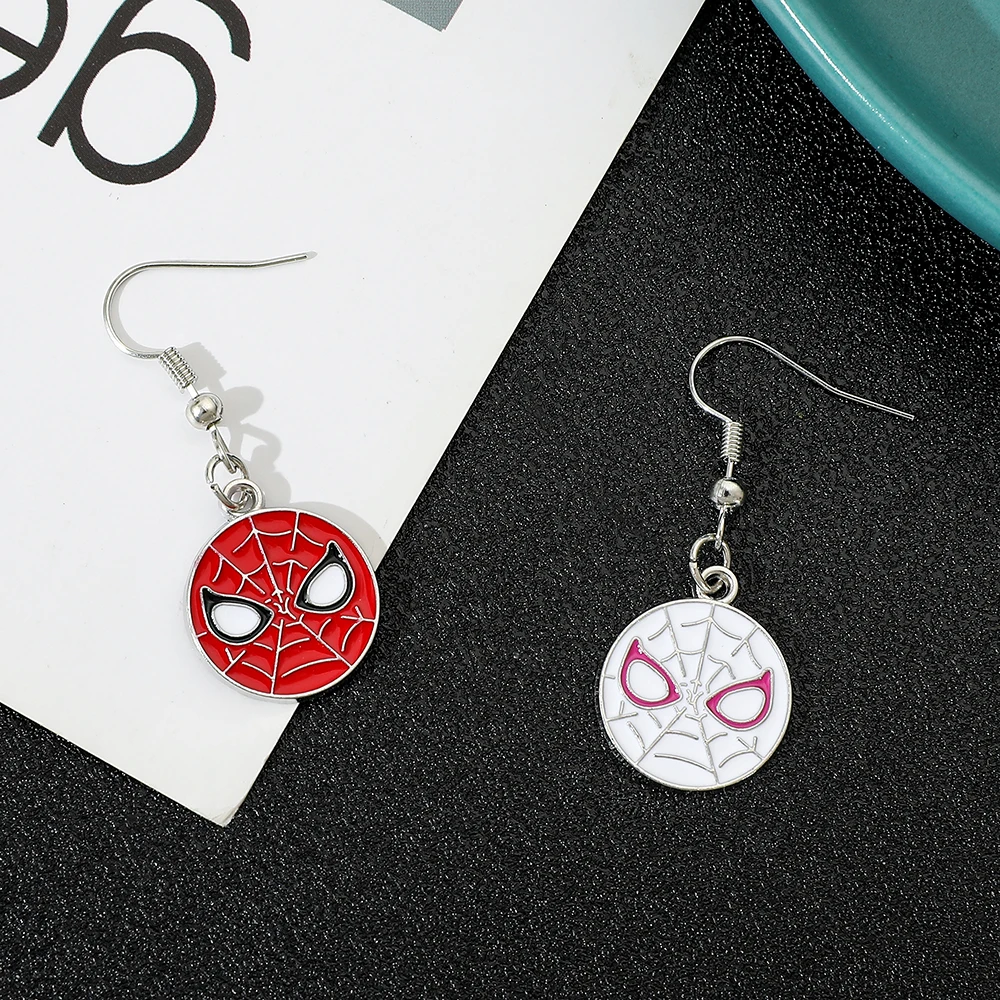 Disney Spiderman Earrings The Avengers Cartoon Figure Spiderman Earrings For Fans Fashion Jewelry Gift