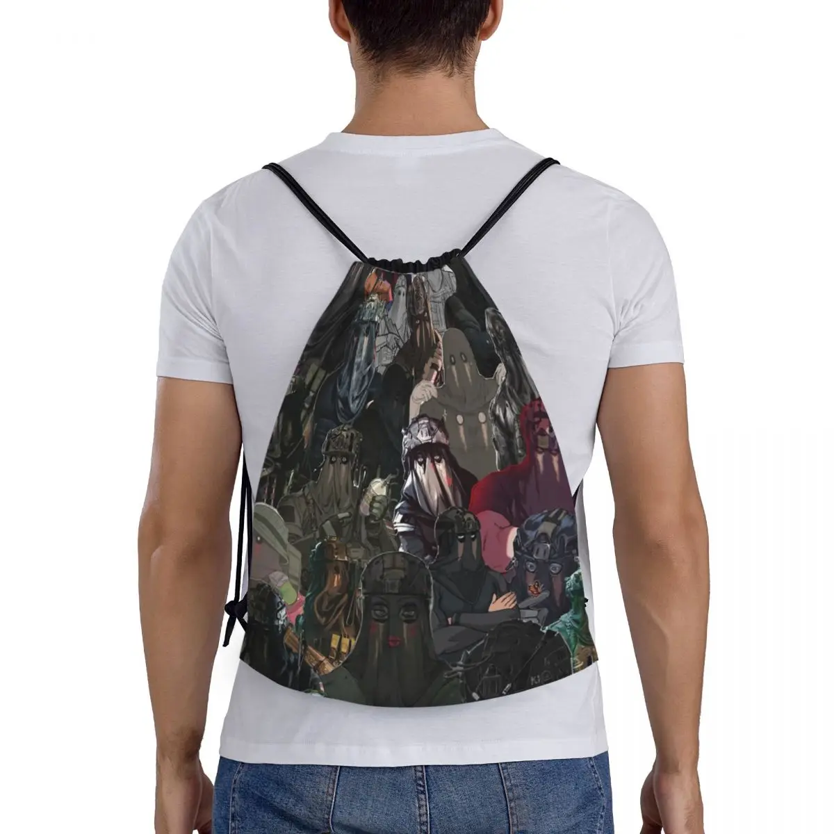 

Konig Backpacks Fashion Portable Drawstring Bundle Pocket Sundries Bag Book Bags For Man Woman School