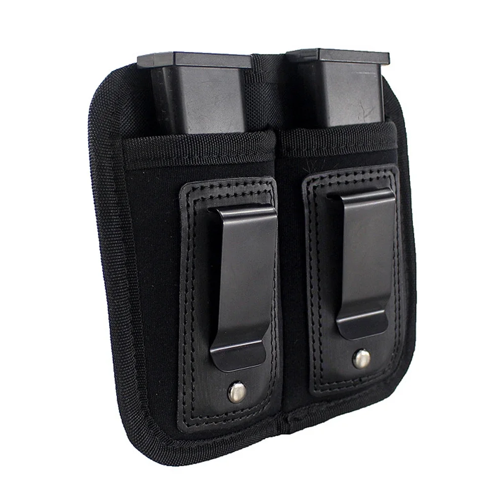 Einzel-/Doppelt verdeckte Magazintasche für 9 mm.40.45.380.357 IWB Mag Holster Outdoor Jagd Gürteltasche Messer Taschenlampentasche – Detail 6