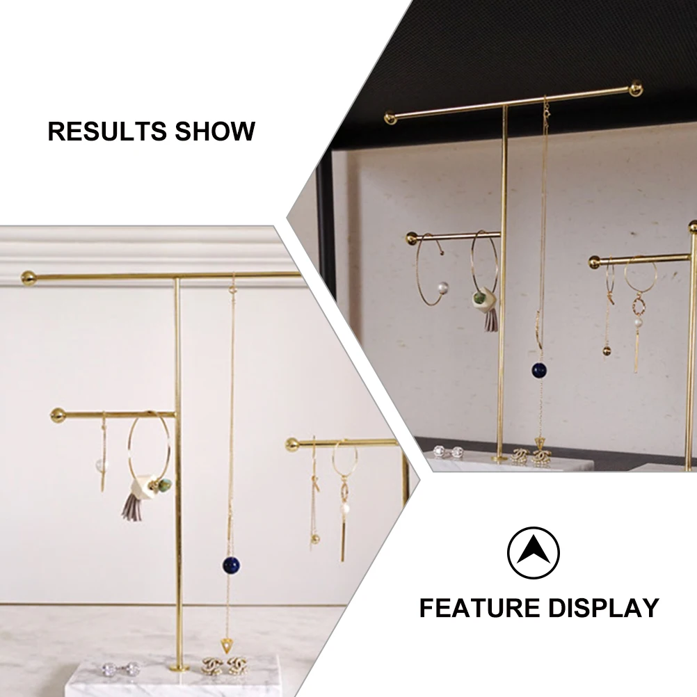 

Marble Base Jewelry Display Stand Necklace Watch Bracelet Organizer Rack Tower Elegance Storage Solution Chains Keys Chokers