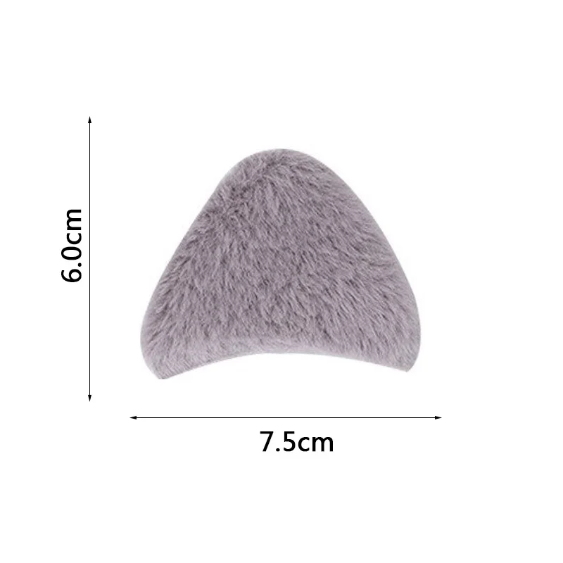 24Pcs 6*7.5cm Cute Plush Big Ear Padded Appliques For DIY Headwear Hairpin Crafts Decoration Clothes Accessories