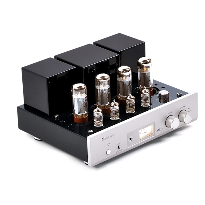 MUZISHARE X5 EL34/KT88 Electronic Tube Vacuum Tube Power Amplifier Piano Paint Belt Remote Control