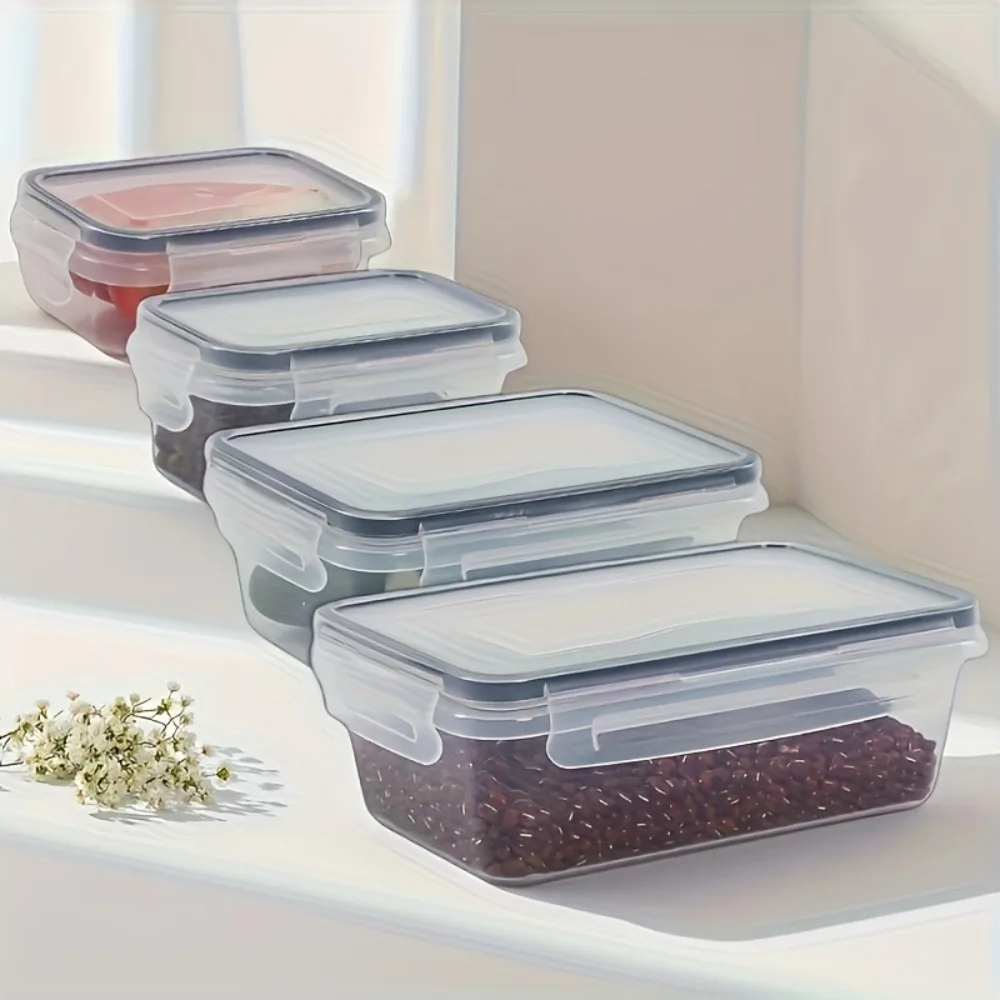 12PC BPA-Free Food Storage Containers Set Airtight PP Plastic with Locking Lids Microwave And Freezer Safe for Dry Goods Fruits