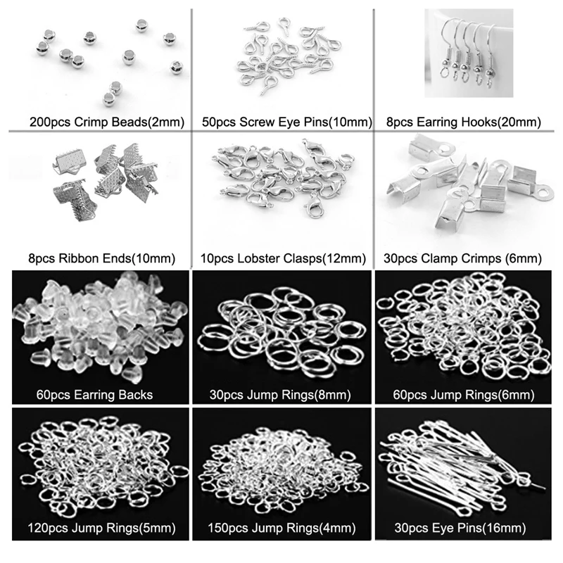 Sieraden Maken Supplies, Sieraden Reparatie Kit Sieraden Bevestigingsset Met Sieraden Draad En Bevindingen Gereedschap Voor Sieraden Maken