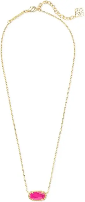 YEEVAA-Collier Pendentif Minimaliste pour Femme, Série Elisa, Azalée Rose, ILLUSION, Bijoux Fantaisie, Cadeaux Uniques