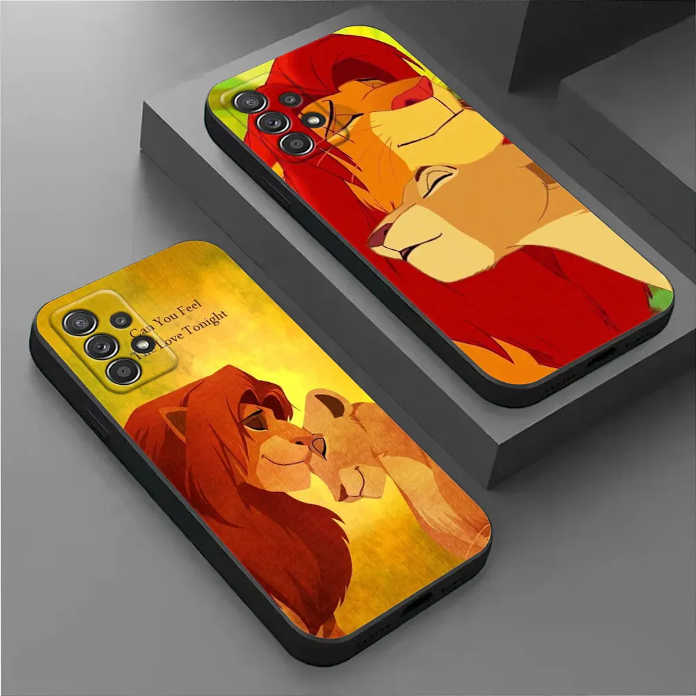 

The Lion King Love Phone Case For Samsung Galaxy A17 A57 A37 5G A07 A55 A54 A34 A35 A25 A15 A56 A36 A26 A16 A06 Back Cover Shell
