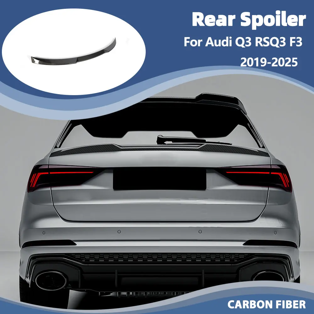 Carbon-Heckflügel für Audi Q3 RSQ3 F3 4-Türer 2019-2025 Heckspoiler Kofferraumlippe