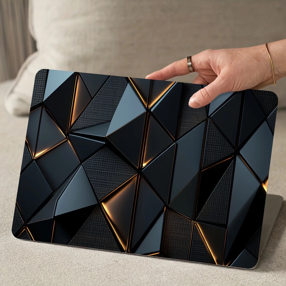 حافظة كمبيوتر محمول من الفينيل ملصق تقني مكون من قطعتين/مجموعة حافظة فنية مقاومة للخدش لأجهزة الكمبيوتر المحمولة - ملصق سهل اللصق ومتين