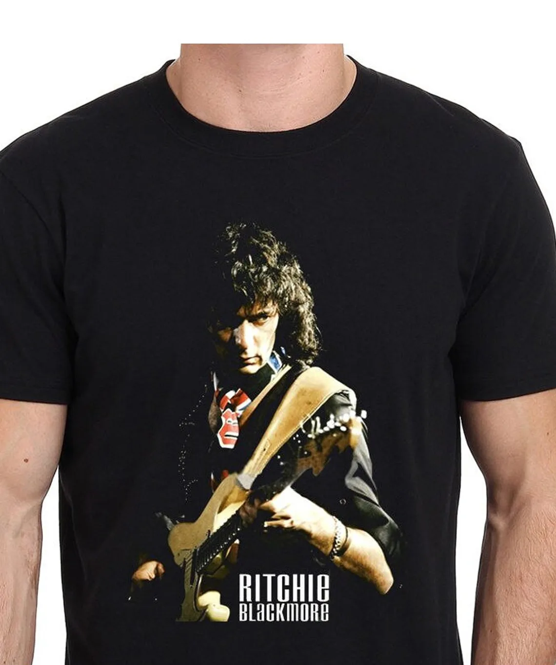 Ritchie Blackmore Unisex T-shirt, roxo profundo, preto, todos os tamanhos, 1PT134