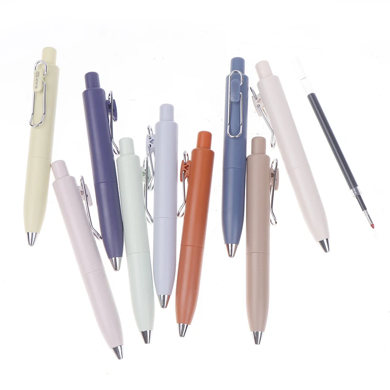 0.5mm Small Thick Core Fat Mini Pocket Pen Neutral Quick Dry Waterproof Uniball One Push Portable