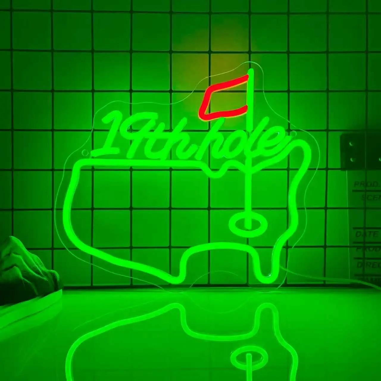 

Неоновая вывеска «19-й Гольф-холл» с USB-подключением, светодиодный неоновый светильник для гольф-клуба, бара, развлекательного заведения, спортивного тематического декора, настенный светильник