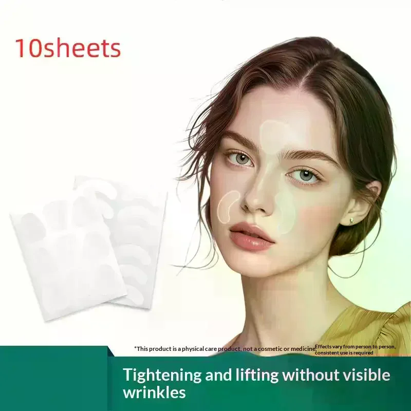 10 Sheets Preventing Frowning Facial Patches Suitable For The Forehead Between The Eyes Around The Mouth And The Lips Area