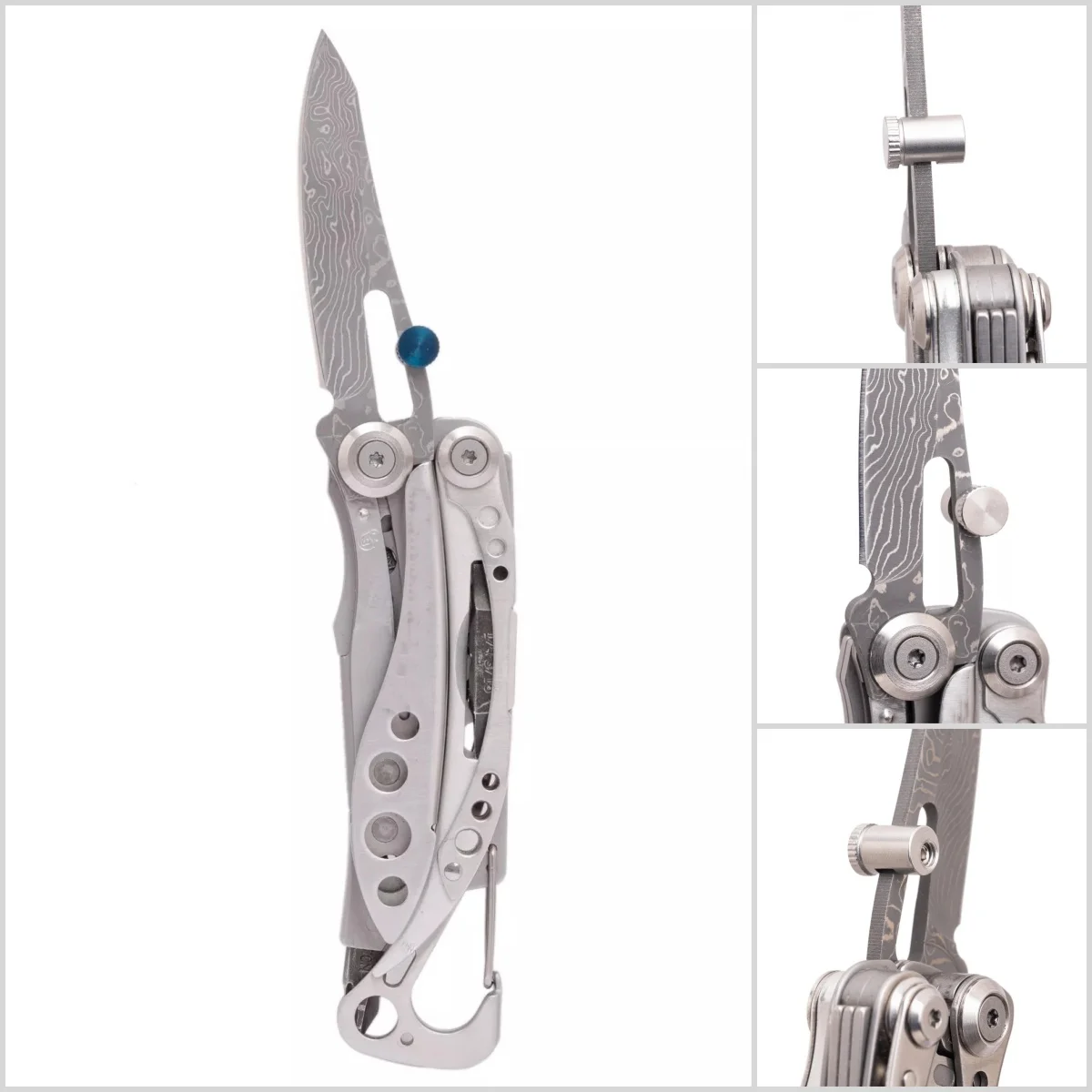 1 set Aluminum Alloy Cylindrical Thumb Grip Easy open For Leatherman Charge TTI Skeletool DIY Accessories