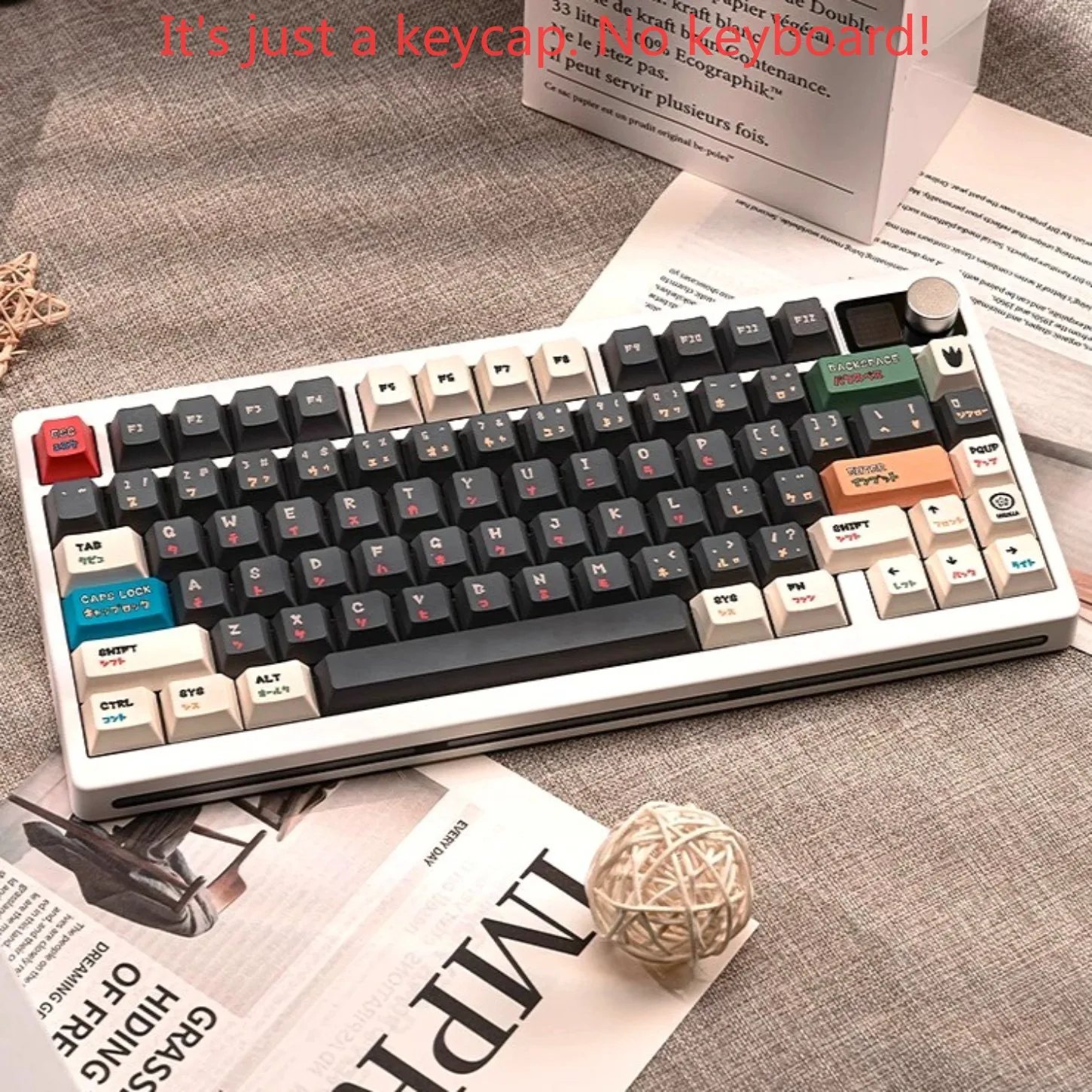 134 Keys Black White Personalized Keycaps Cherry Profile PBT for 60-108 Mechanical Keyboard