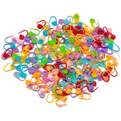 Clip pequeño de resina de plástico de colores mezclados, marcadores de punto de bloqueo de ganchillo, Clip de aguja, herramienta de accesorios de costura, 50-500 Uds.