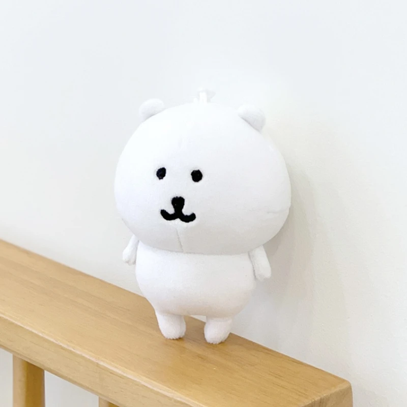 LLavero de peluche de oso autoadhesivo, adorno colgante bonito, muñeca de dibujos animados Kawaii para bolsos, mochila, llaves de coche, Idea de regalo divertida